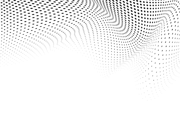 Fundo semitono ondulado preto
