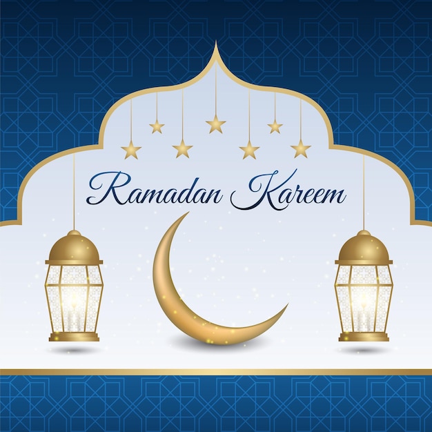 Fundo simples do ramadã moderno com ornamentos modernos