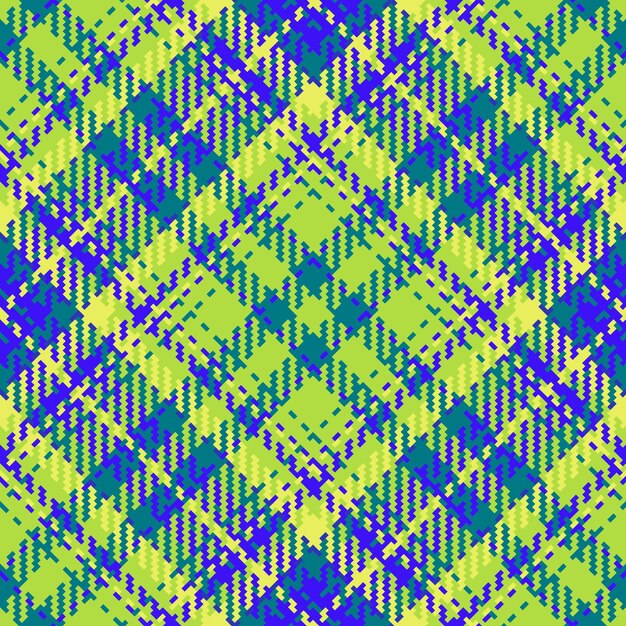 Fundo têxtil padrão textura vetorial sem costura verifique o tecido xadrez tartan