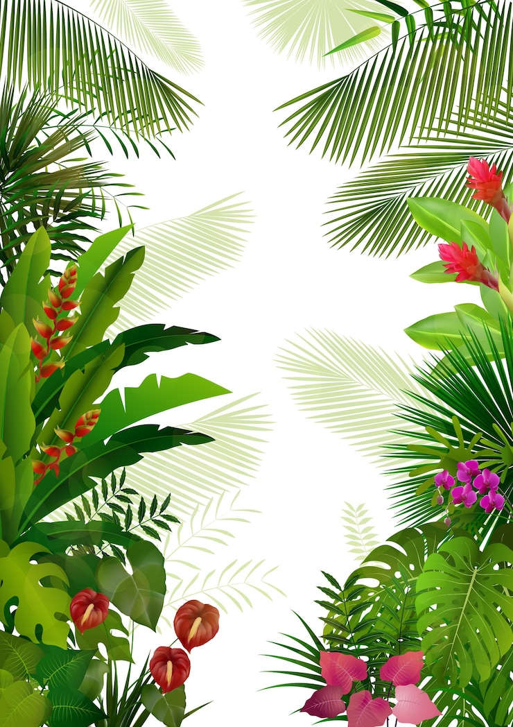 Vetor fundo tropical exótico