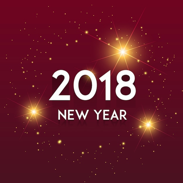 Fundo Vector New Year 2018