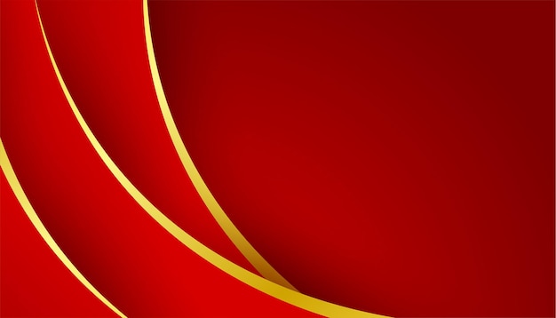 Vetor fundo vermelho e dourado abstrato