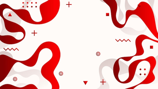 Vetor fundo vermelho elegante moderno com espaço em branco moderno futurista