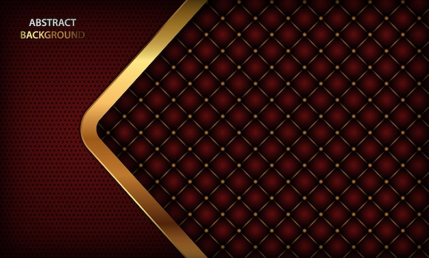 Fundo vermelho luxuoso com textura e linhas douradas