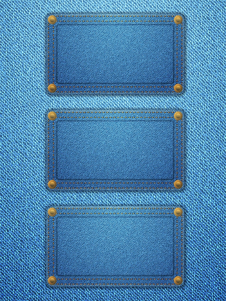 Vetor fundo vertical de rótulos de jeans