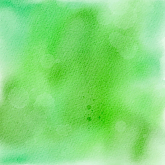 Fundo vetorial abstrato de aquarela verde.