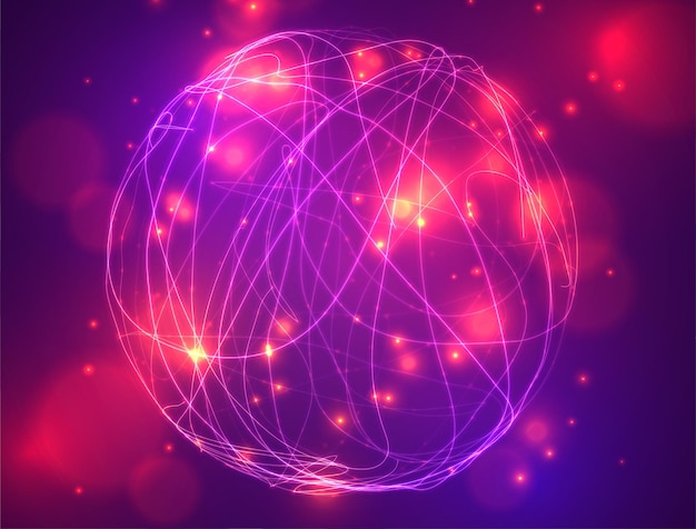 fundo vetorial abstrato de linhas e pontos curvas formas bonitas
