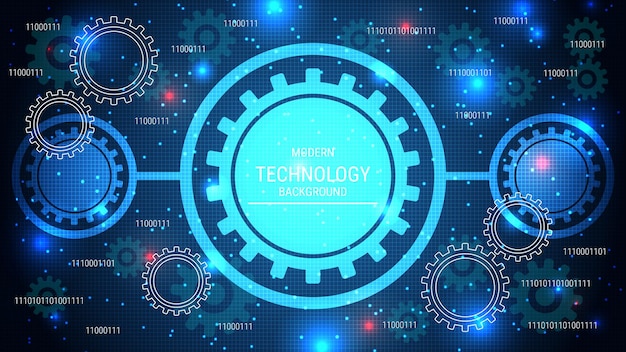 Fundo vetorial de estilo de tecnologia moderna