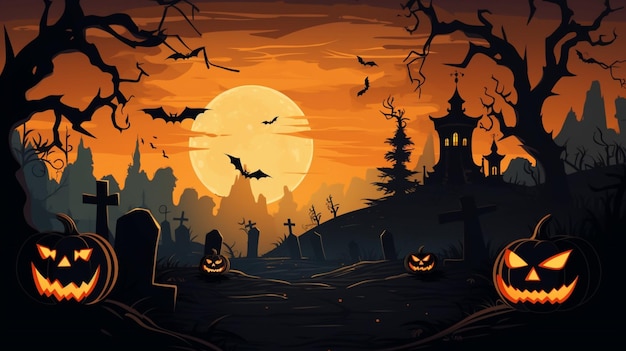 Vetor fundo vetorial de halloween