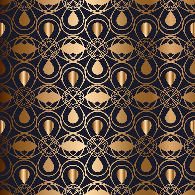 Fundo vintage dourado sem costura