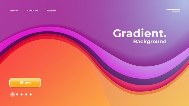 Fundo web abstrato gradiente roxo