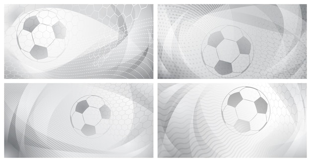 Fundos abstratos de futebol