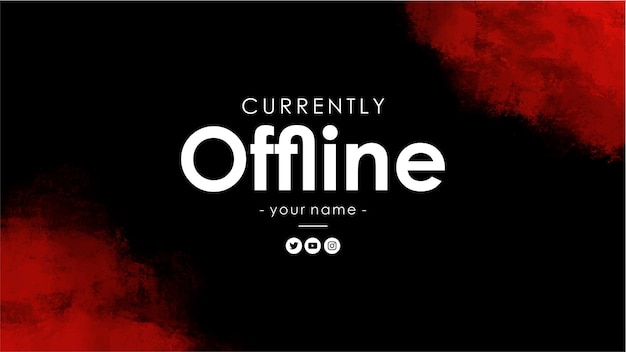 Fundos de contração atualmente offline com salpicos abstratos