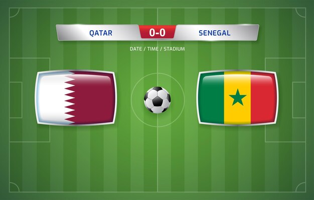 Futebol 2022 e torneio de campeonato de futebol no qatar GRUPO A