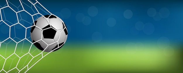 Futebol realista na net com espaço de cópia para o texto