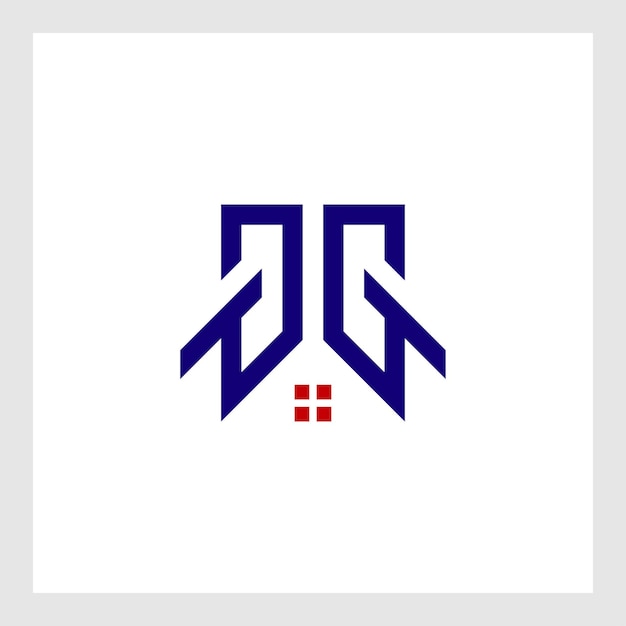 G home logotipo geométrico abstrato criativo exclusivo