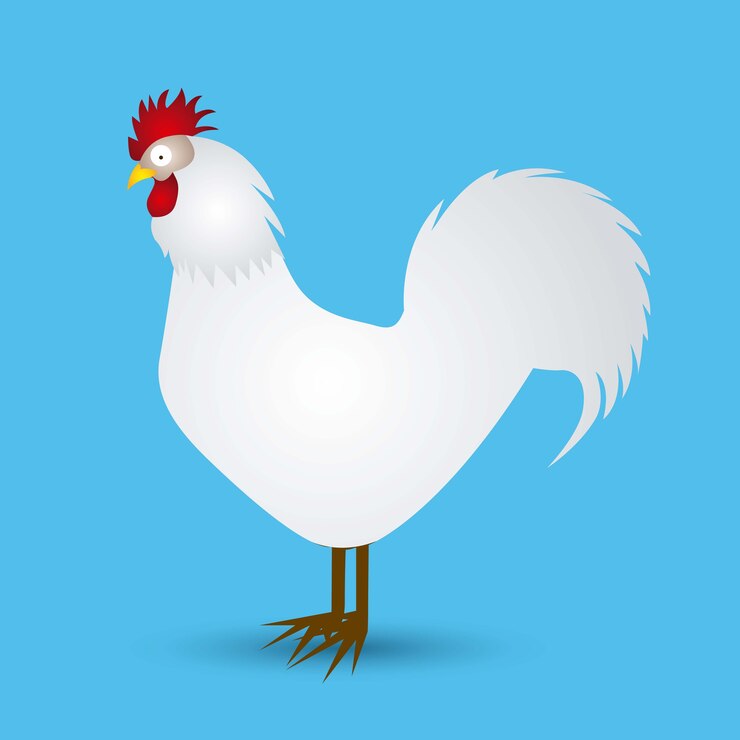 Vetor galinha da fazenda