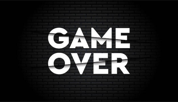 Game over background template.