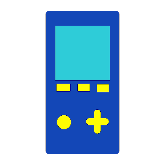 Vetor gameboy de estilo retro