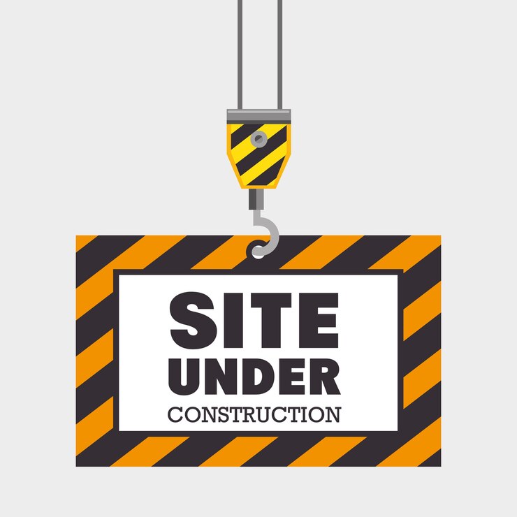 Vetor gancho segurando o site sob o conceito de construção