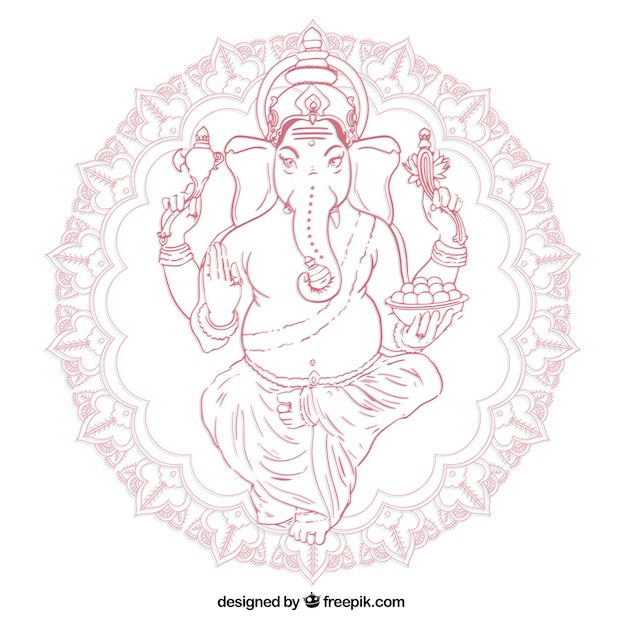 Ganesha mão desenhada