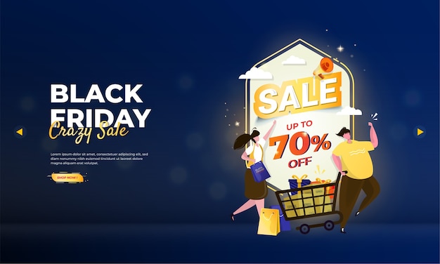 Ganhe descontos em compras no evento de promoção da black friday