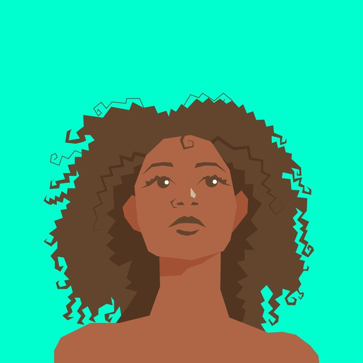 Vetor garota afro1