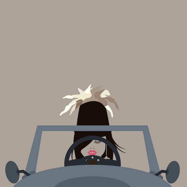 Garota ao volante