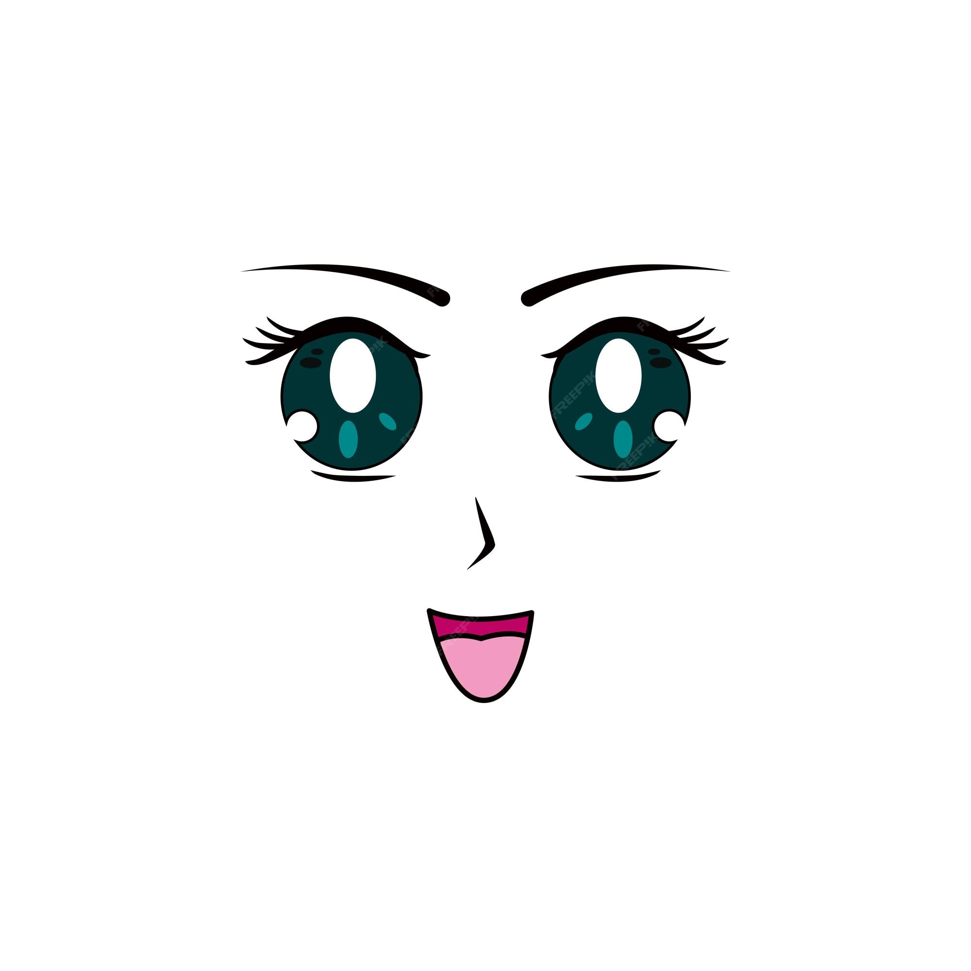 face roblox png kawaii  Loja de cabelo, Desenho de rosto, Rosto