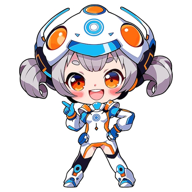 Garota futurista chibi