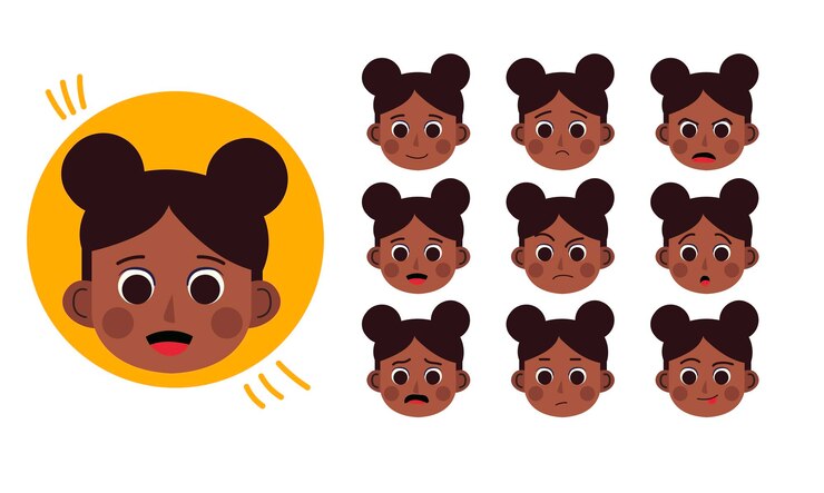 Garota Personagem humana para suas cenasPersonagem pronta para animação Desenho engraçado