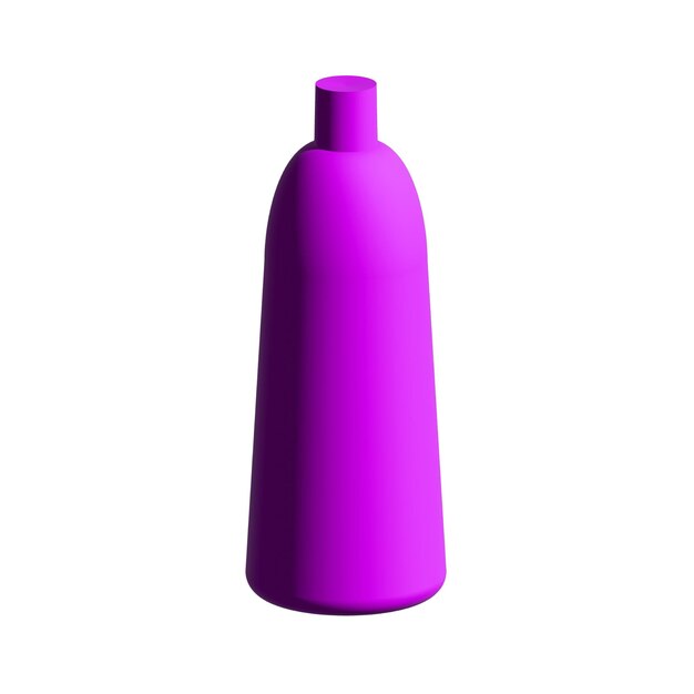 garrafa de forma colorida isolada