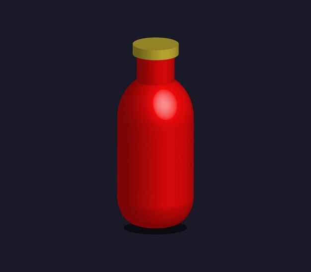 garrafa de suco tridimensional