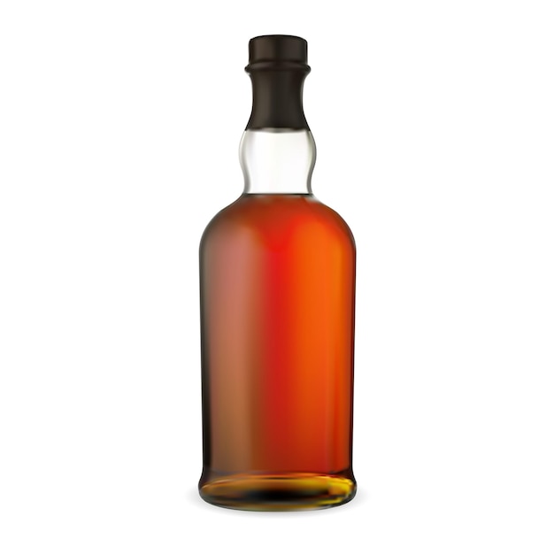 Garrafa de uísque Bourbon álcool embalagem maquete de vidro para bebida Scotch