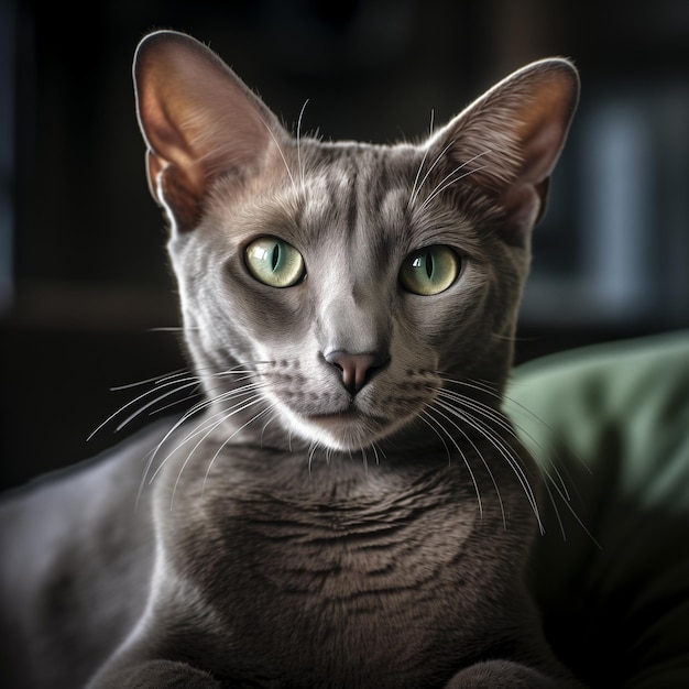 Gatinho de gato oriental de pelo curto