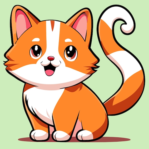 Gatos Kawaii Fofos. Estilo De Crianças. Gatos Dos Desenhos Animados  Ajustados, Ilustração Do Vetor. Adesivos, Ilustrações Educacionais,  Elementos De Design Isolado Para Livros Infantis Ilustraciones svg,  vectoriales, clip art vectorizado libre de