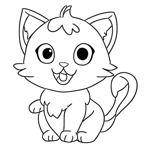 Gatos Kawaii Fofos. Estilo De Crianças. Gatos Dos Desenhos Animados  Ajustados, Ilustração Do Vetor. Adesivos, Ilustrações Educacionais,  Elementos De Design Isolado Para Livros Infantis Ilustraciones svg,  vectoriales, clip art vectorizado libre de