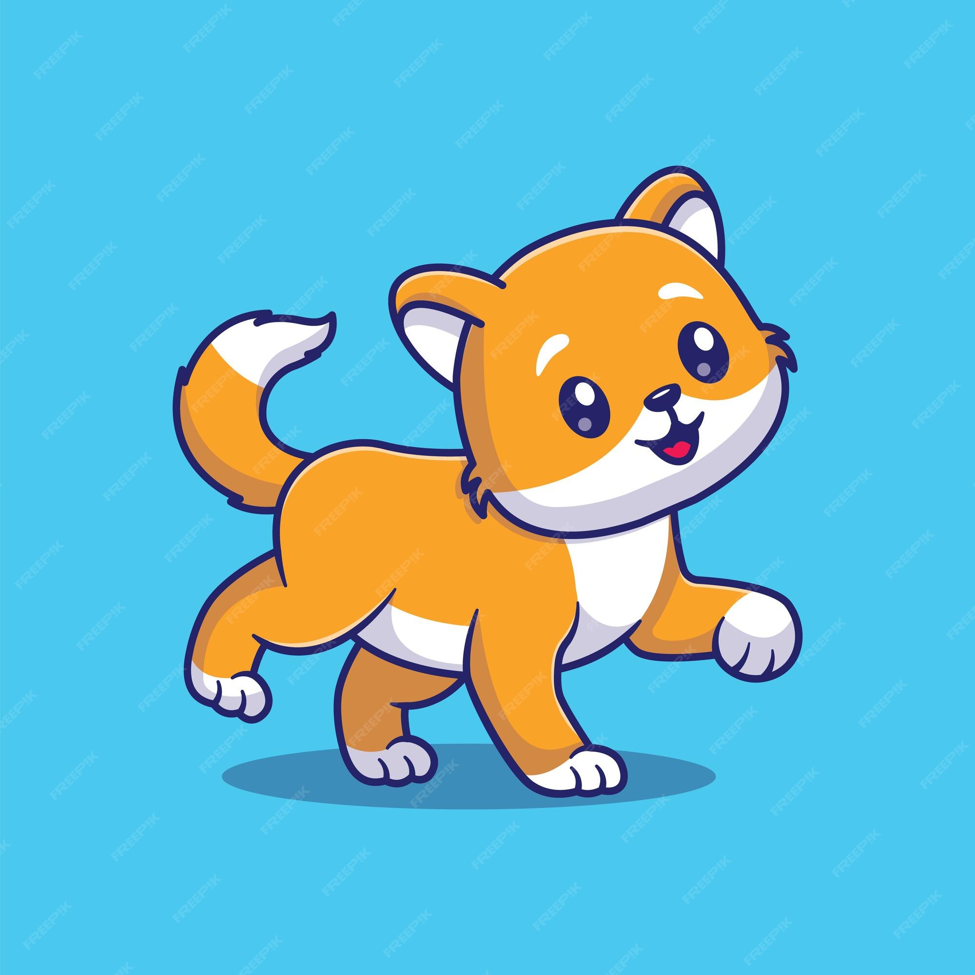 Gato gatinho andando dos desenhos animad, Premium Vector #Freepik  #vector #carater #desenho-animado #animal #gato