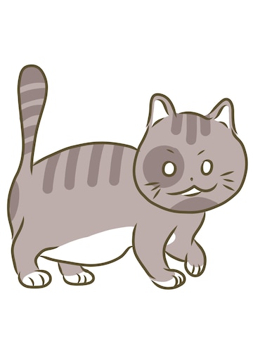 Gato Preto Dos Desenhos Animados Isolado No Fundo Branco Ilustração do  Vetor - Ilustração de bonito, sorriso: 99791728