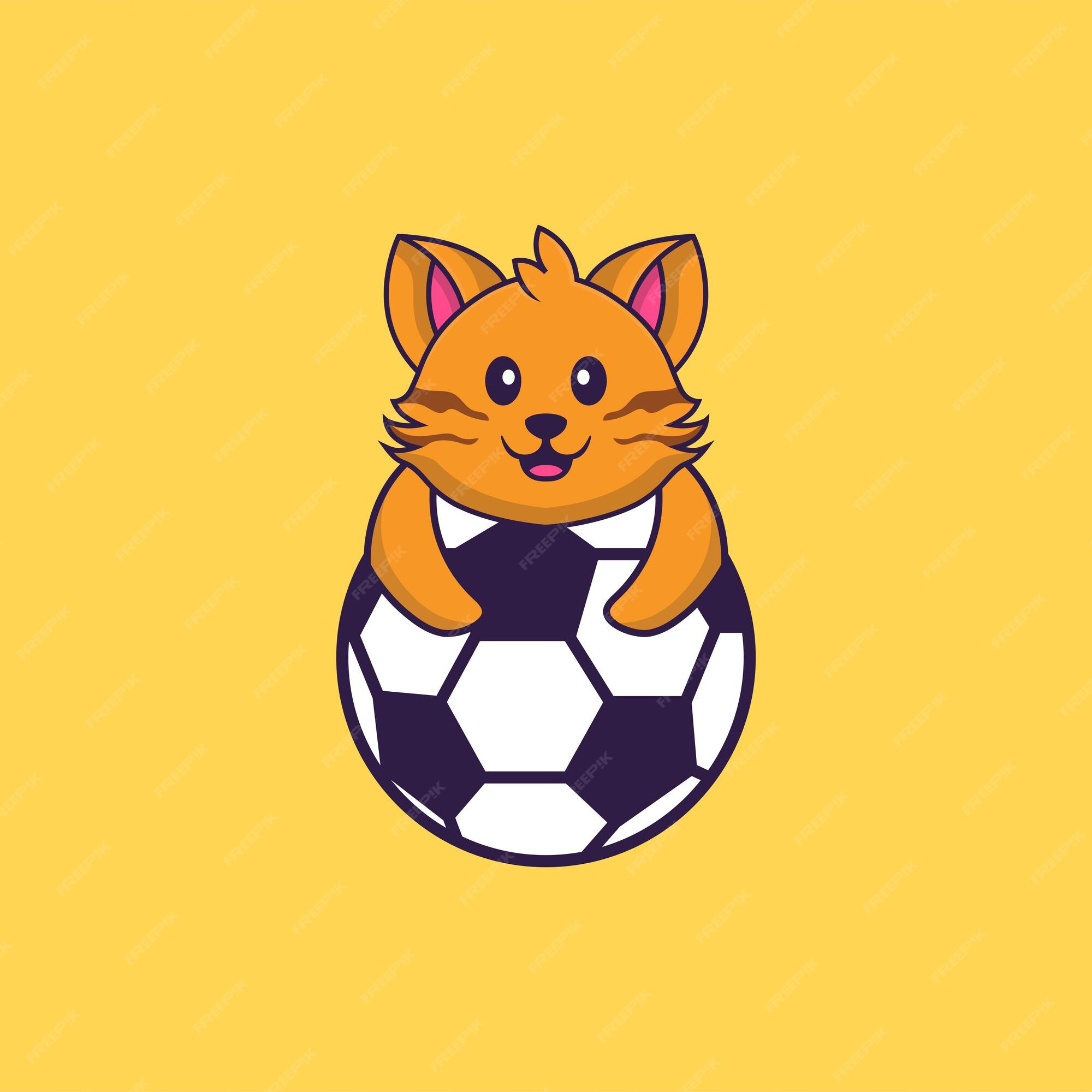 Vetores de Esboço De Página De Coloração De Gato De Desenho Animado Jogando Futebol  Jogo De Futebol Livro De Colorir Para Crianças e mais imagens de Animal -  iStock