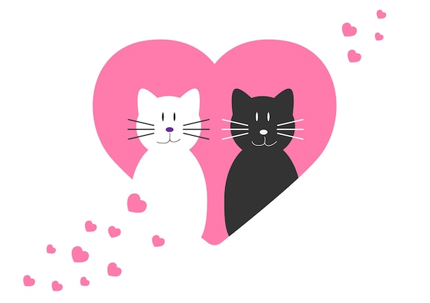 Desenho De Um Gato De Desenho Animado Branco PNG , Rosa, Desenho