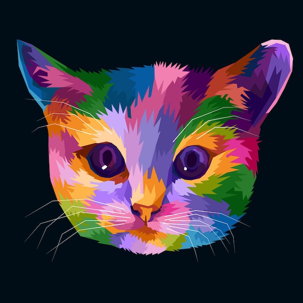 Jogo De Animação De Gatos, Animais De Estimação Coloridos E Achatados  Ilustração do Vetor - Ilustração de colar, cara: 224958039