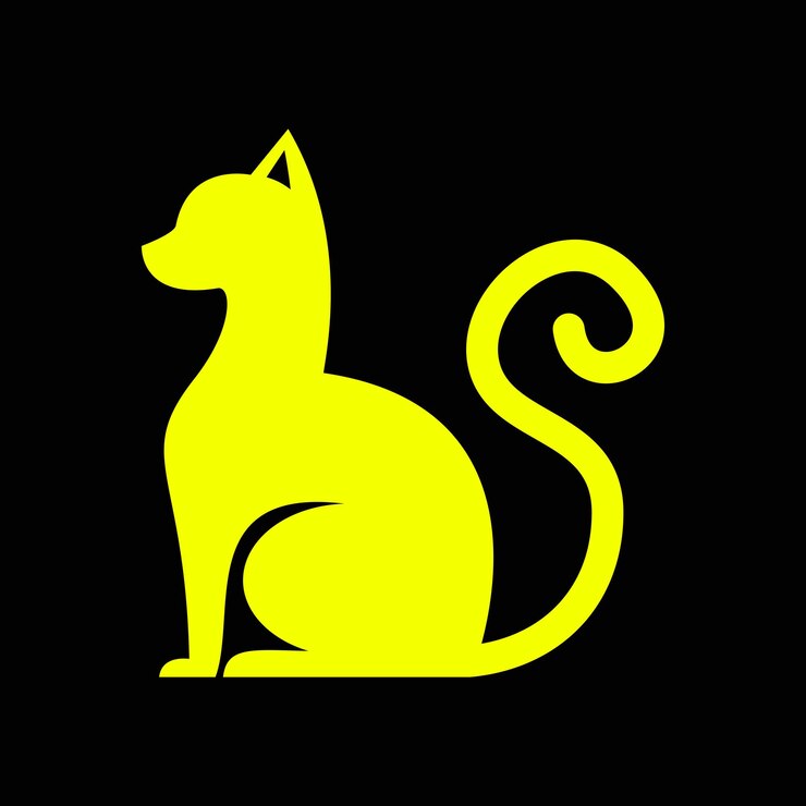 Vetor gato de halloween obras de arte da moda perfeita ilustração vetorial abstrata colorido design prático