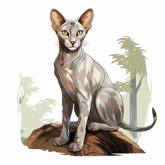 Gato gatinho oriental shorthair