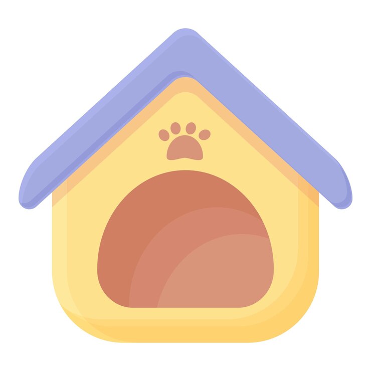 Vetor gato macio ícone de casa desenho animado vetor brinquedo para animais de estimação cuidados com animais