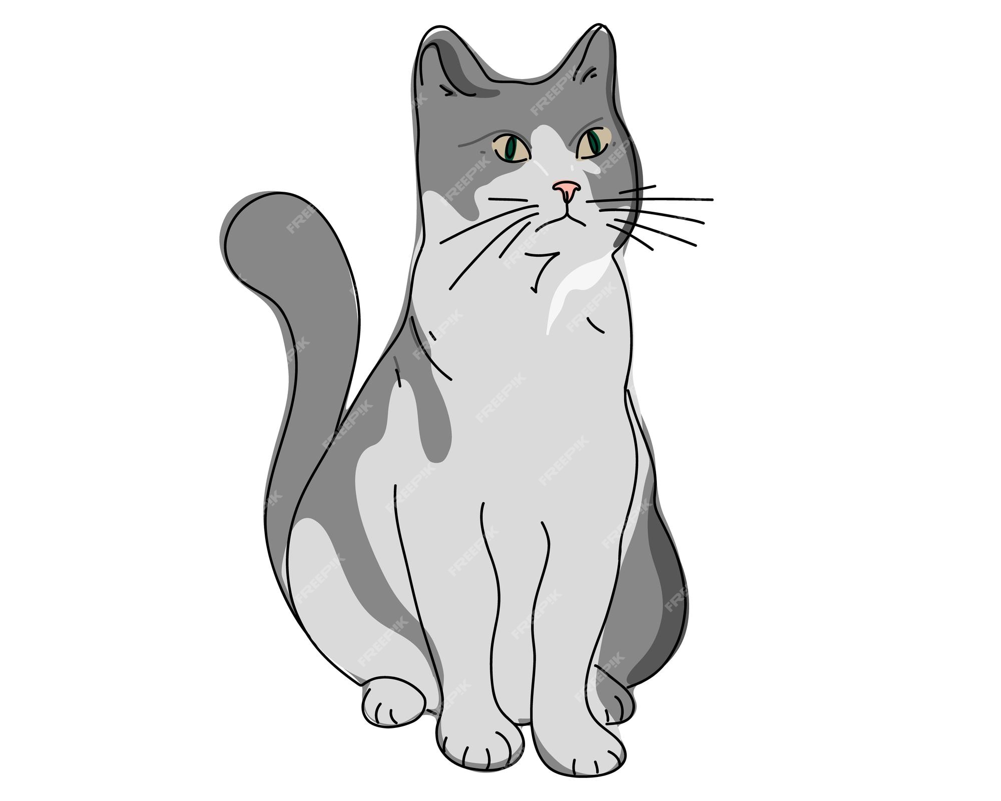 Desenho mínimo do gato imagem vetorial de Sudowoodo© 179286326