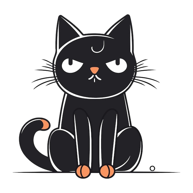 Gatinho Preto Desenho Imagens – Download Grátis no Freepik