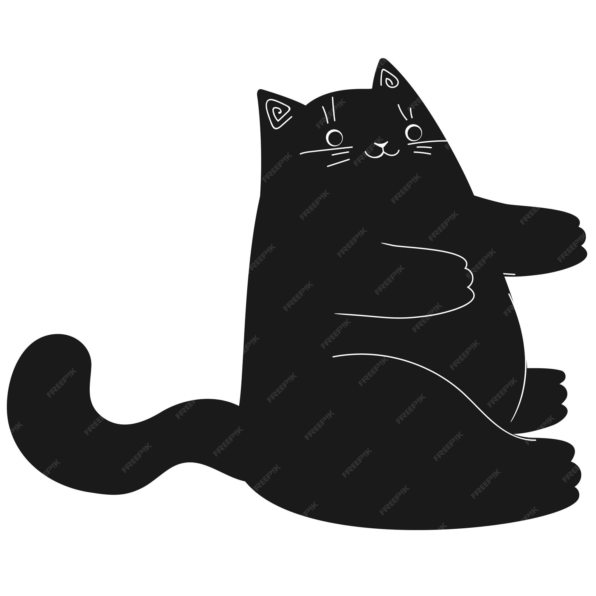 Gato Fofo PNG , Gordinho, Gato, Desenho Animado Imagem PNG e PSD