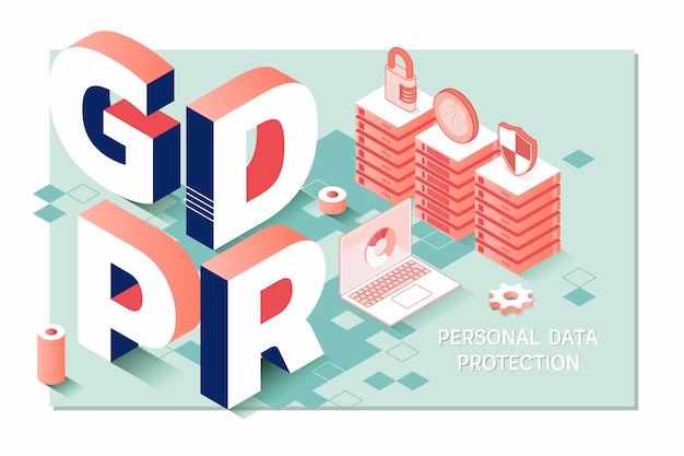 Gdpr. regulamento de proteção de dados. segurança cibernética e privacidade