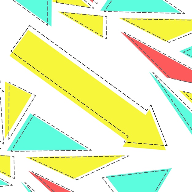 Geometria colorida de fundo abstrato de linha plana